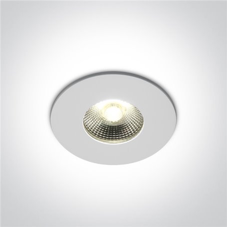 Empotrable de techo Antiincencios One Light 10106PF/W Blanco 6w 3000K 