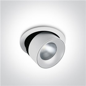 Empotrable Orientable de techo One Light 11125R/W/C Blanco 25w 4000K