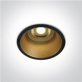 Empotrable de techo ONE LIGHT 10105AD/B/BS Negro-Latón IP20 