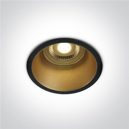 Empotrable de techo ONE LIGHT 10105AD/B/BS Negro-Latón IP20 