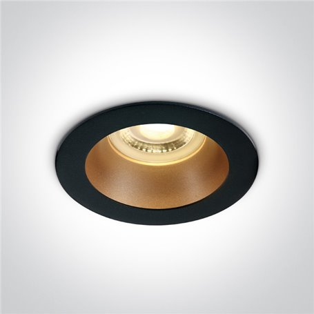 Empotrable de techo ONE LIGHT 10105M/B/BS Negro/Latón IP20 