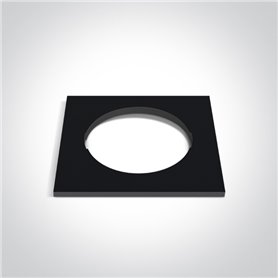 Base cuadrada 050182RA/B ONE LIGHT Negro para empotrable 10105H