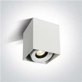 Downlight superficie Led ONE LIGHT 12108XA/W/W Blanco 8w 3000K IP20
