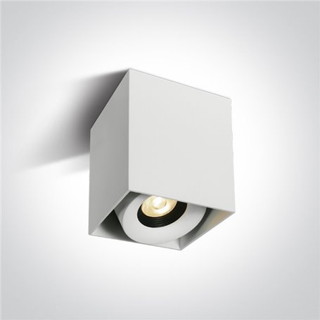 Downlight superficie Led ONE LIGHT 12108XA/W/W Blanco 8w 3000K IP20