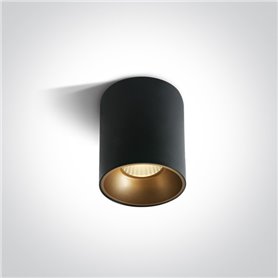 Downlight superficie Led ONE LIGHT 12120Z/B/W Negro 20w 3000K IP20