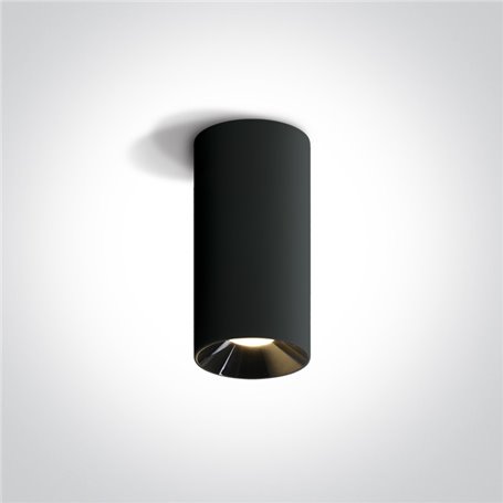 Downlight superficie Led ONE LIGHT 12115D/B/W Negro 15w 3000K IP20
