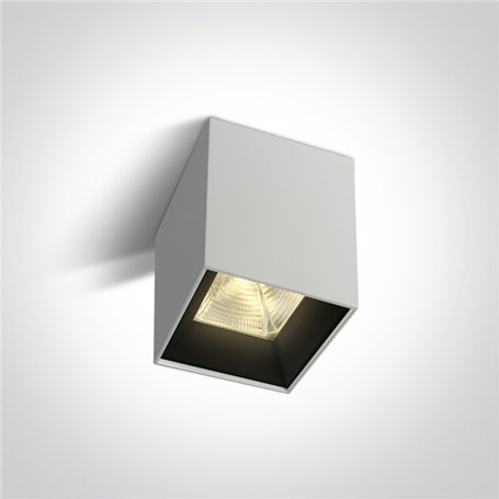 Downlight superficie Led ONE LIGHT 12115HA/W/W Blanco 15w 3000K IP20