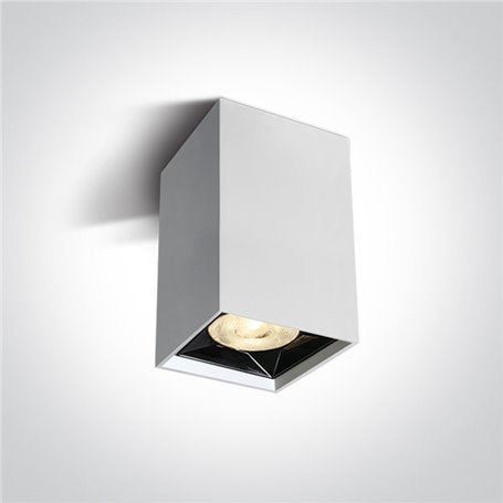 Downlight superficie Led ONE LIGHT 12106B/W/W Blanco 6w 3000K IP20