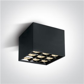 Downlight superficie Led ONE LIGHT 12906B/B/W Negro 30w 3000K IP20