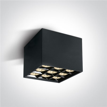 Downlight superficie Led ONE LIGHT 12906B/B/W Negro 30w 3000K IP20