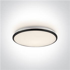 Paflon Led techo ONE LIGHT 62154/B/W Negro 24w 3000K IP20