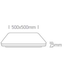 Paflon Led techo ONE LIGHT 62146A/B/W Negro 55w 3000K IP20