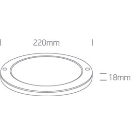 Paflon Led techo ONE LIGHT 62018F/W/W Blanco 18w 3000K IP40 super slim
