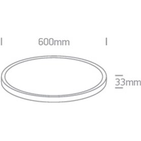 Paflon Led techo ONE LIGHT 62152/B/W Negro 40w 3000K IP20 super slim