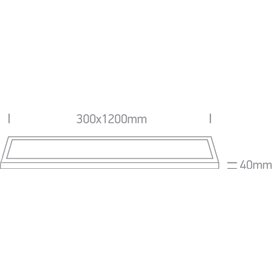 Paflon Led techo ONE LIGHT 62140RE/W/W Blanco 40w 3000K IP40