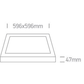 Paflon Led techo ONE LIGHT 62140AF/W/C Blanco 40w 4000K IP40