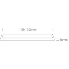 Paflon Led techo ONE LIGHT 62140RF/W/C Blanco 40w 4000K IP40