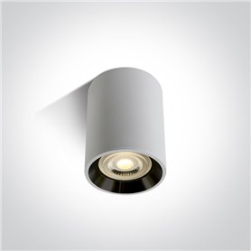 Downlight superficie Led ONE LIGHT 12105AL/W/B Blanco reflector negro IP20