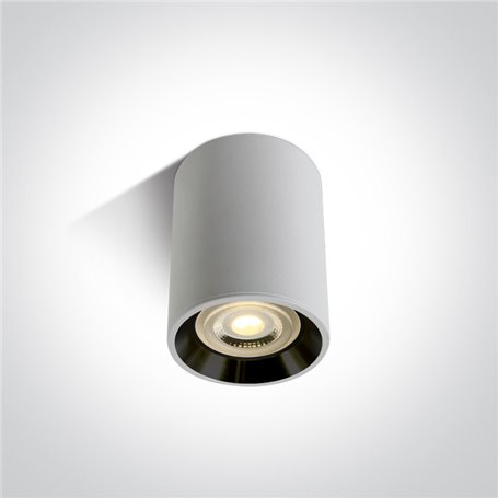 Downlight superficie ONE LIGHT 12105AL/W/B Blanco reflector negro IP20