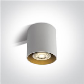Downlight superficie ONE LIGHT 12105T/W Blanco reflector latón IP20