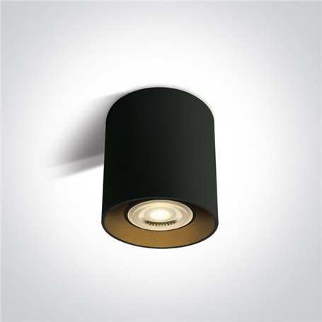 Downlight superficie ONE LIGHT 12105T/B Negro reflector latón IP20