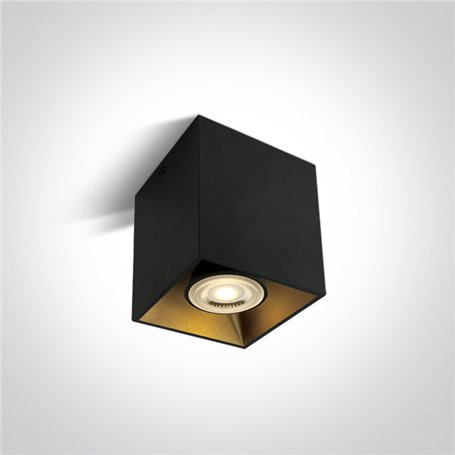 Downlight superficie ONE LIGHT 12105TA/B Negro reflector latón IP20