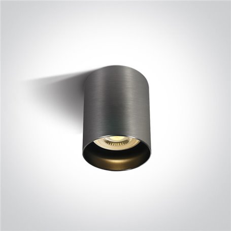 Downlight superficie ONE LIGHT 12105N/MS Gris metalico reflector negro IP20