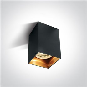 Downlight superficie ONE LIGHT 12105NA/B Negro reflector latón IP20