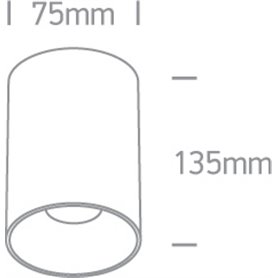 Downlight superficie ONE LIGHT 12105M/W Blanco IP20