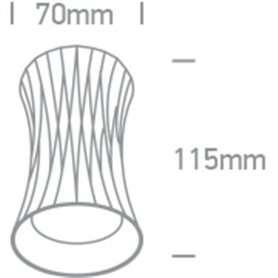 Downlight superficie ONE LIGHT 12105J/CU Cobre IP20