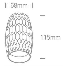 Downlight superficie ONE LIGHT 12105H/DC Cromo oscuro IP20