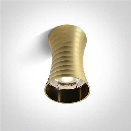 Downlight superficie ONE LIGHT 12105L/BBS Latón cepillado IP20