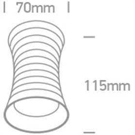 Downlight superficie ONE LIGHT 12105L/BBS Latón cepillado IP20