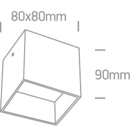 Downlight superficie ONE LIGHT 12134/AL Aluminio IP20