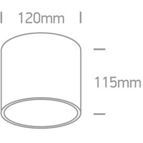 Downlight superficie ONE LIGHT 12144/W Blanco IP20