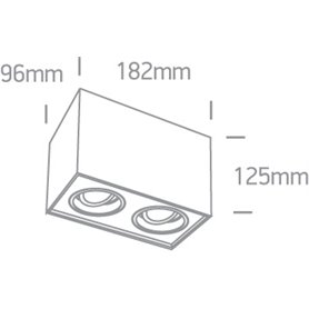 Downlight orientable de superficie ONE LIGHT 12205YA/B Negro IP20