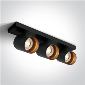 Proyector decorativo ONE LIGHT 65305N/B Negro reflector latón IP20