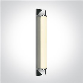 Aplique baño Led ONE LIGHT 38118K/C/C Cromo + cristal liso 18w 4000K IP44