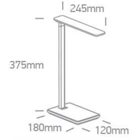Lampara orientable sobremesa Led ONE LIGHT 61130/W blanco 5w de 2000 a 6000K IP20