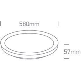 Plafon Led techo ONE LIGHT 62148L/BGL/W Oro cepillado 48w 3000K IP20