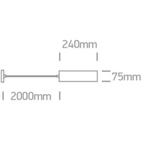 Lampara colgante techo ONE LIGHT 63105M/BBS Latón cepillado IP20