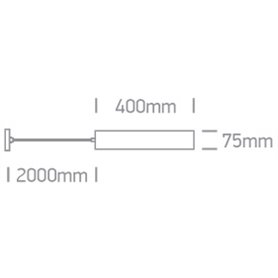 Lampara colgante techo ONE LIGHT 63105MA/B Negro IP20