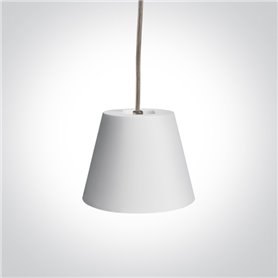 Lampara colgante techo ONE LIGHT 63038 blanco yeso IP20