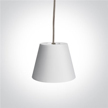 Lampara colgante techo ONE LIGHT 63038 blanco yeso IP20