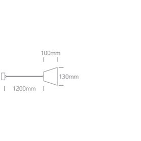 Lampara colgante techo ONE LIGHT 63038 blanco yeso IP20