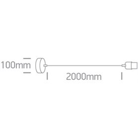 Lampara colgante techo ONE LIGHT 63126/W blanco IP20