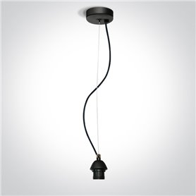 Lampara colgante techo ONE LIGHT 63126A/B negro IP20