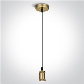 Lampara colgante techo ONE LIGHT 63128/BBS latón cepillado IP20