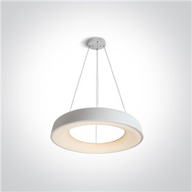 Lampara colgante LED techo ONE LIGHT 62180NB/W/W blanco 80w 3000K
