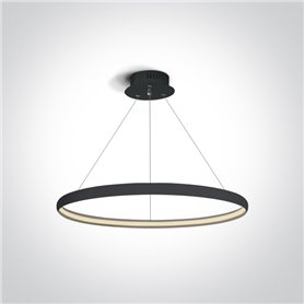 Lampara colgante LED techo ONE LIGHT 63048/B negro 19w 3000K
